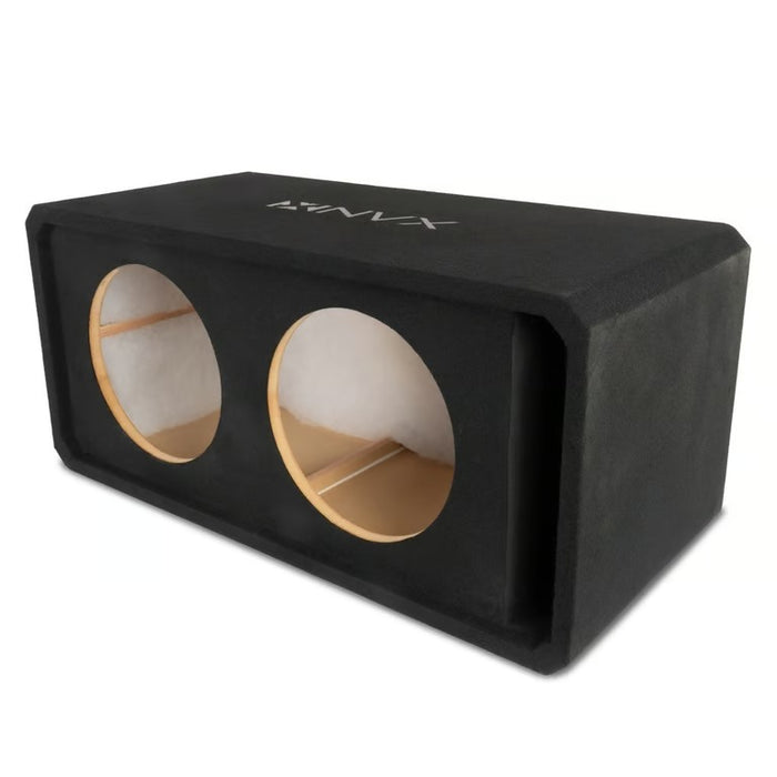 NVX Dual 12" Ported Complete Bass System w/ Sub Box, Amp, and Wiring Kit