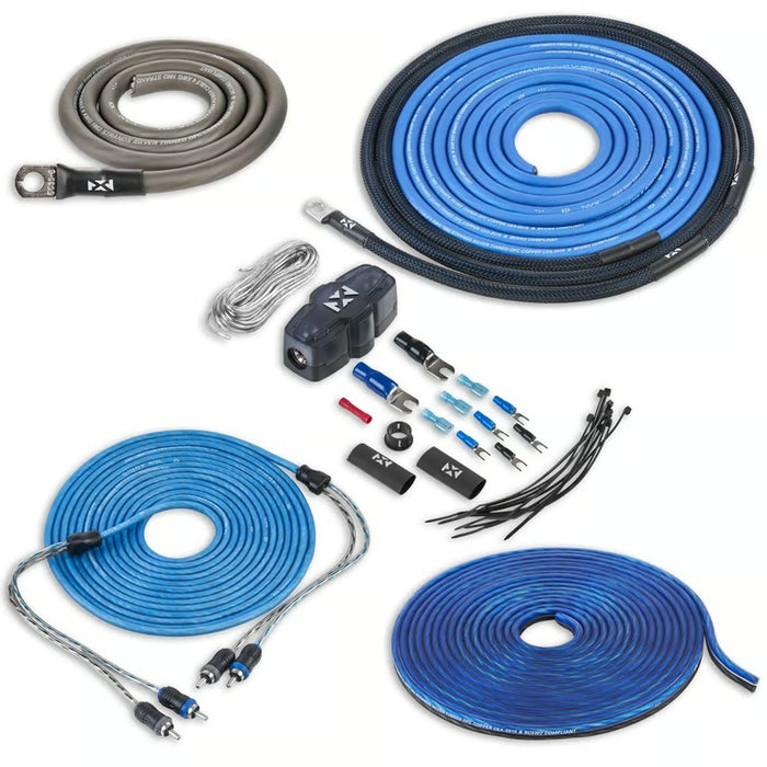 NVX Dual 12" Ported Complete Bass System w/ Sub Box, Amp, and Wiring Kit