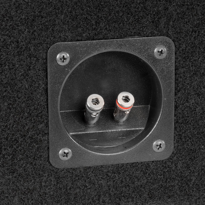 LVE-NIS-TTNCKCG1-D12S Custom Fit 800W RMS Dual 12" Loaded Subwoofer Enclosure for 2004-2018 Nissan Titan Crew and King Cab Trucks