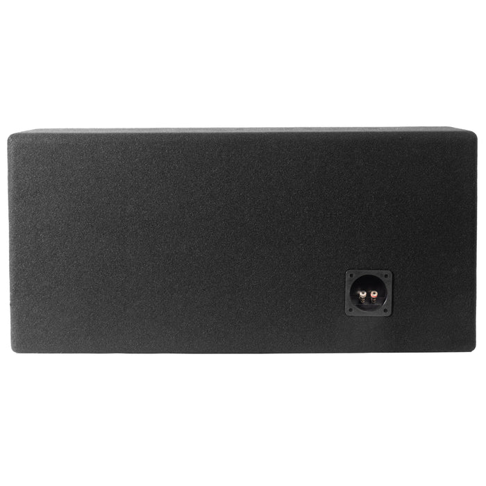 NPKG212 1000W Peak (500W RMS) Loaded Dual 12" Subwoofer with Slot Ported Enclosure and Monoblock Amplifier with Remote Bass Knob and Amplifier Wiring Kit