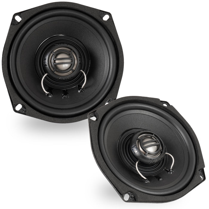 XFHD5R 600W Peak (300W RMS) 5.25" XF-Series 2-Ohm Rear Tour-Pak Speakers for Select 1998-2013 Harley-Davidson Touring Model Motorcycles
