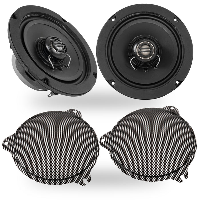 XFHD6F 600W Peak (300W RMS) 6.5" XF-Series 2-Ohm Front Fairing Speakers for Select 2014-up Harley-Davidson Touring Model Motorcycles